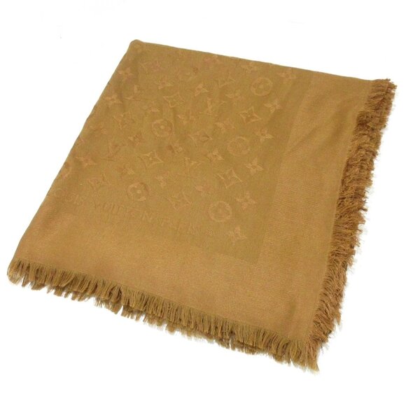 LOUIS VUITTON Shawl Monogram Camel - Unconfirmed Scarf 405-071925 - Picture 1 of 5